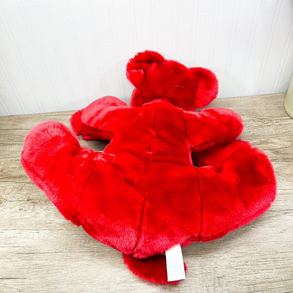 Kids of America Red Plush Dog Floppy Stuffed Animal Pink Bow 2003 Vintage 17in - Picture 9 of 11